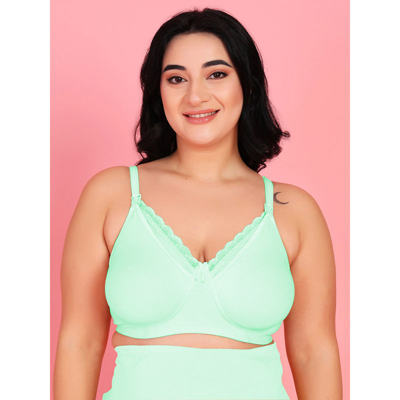 Mamma Presto Cotton Lacey Nursing Bra (34C)