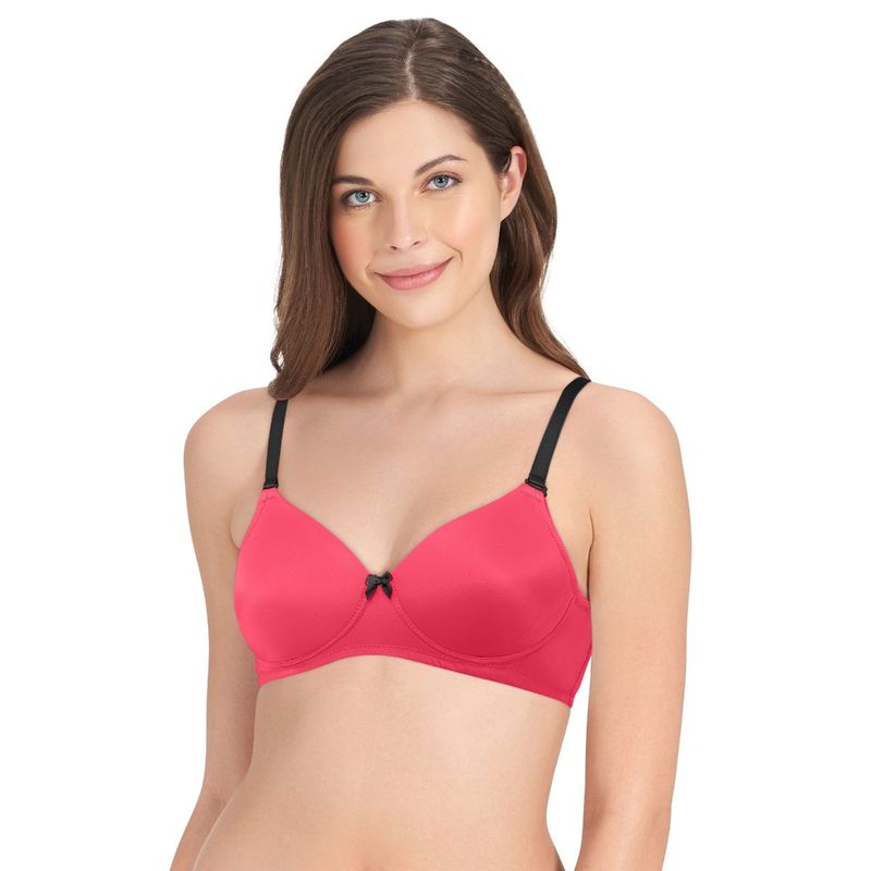 Amante Smooth Dreams Padded Non-Wired T-shirt Bra - Red (32B)