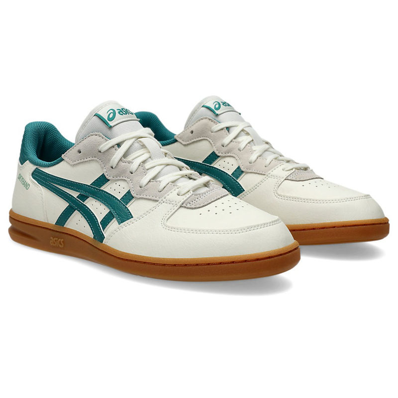 ASICS Unisex SKYHAND OG Sneakers Green & White (US 10)