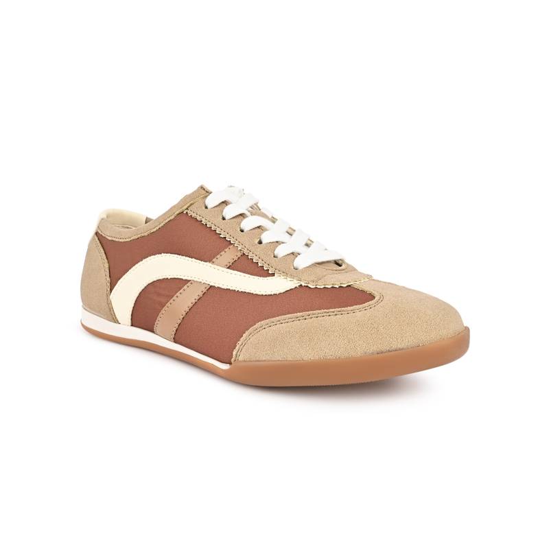 Call It Spring Brown Round Toe Sneakers (UK 2)