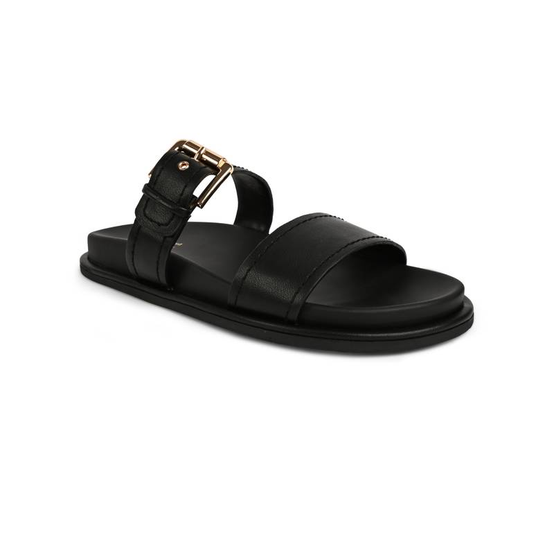 Call It Spring Black Round Toe Sandals (UK 3)