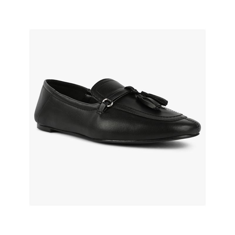 Call It Spring Black Round Toe Mocassins (UK 2)