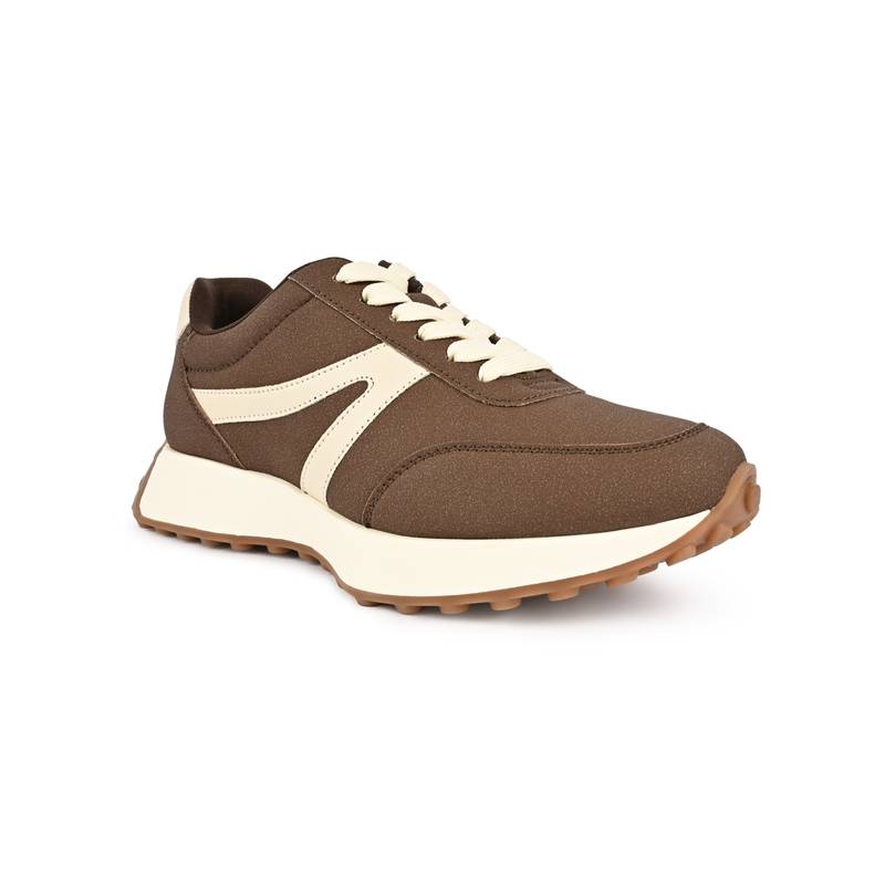 Call It Spring Brown Round Toe Sneakers (UK 2)