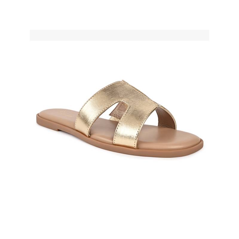 Call It Spring Gold Round Toe Flats (UK 2)