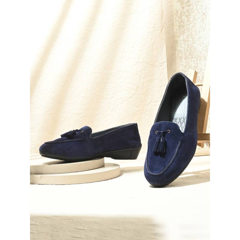 EGOSS Blue Round Toe Mocassins (EURO 36)