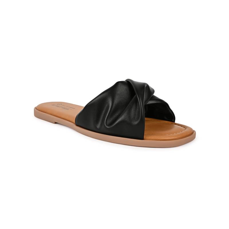 Call It Spring Black Square Toe Flats (UK 2)