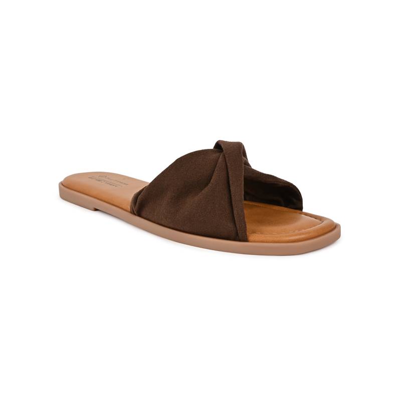 Call It Spring Brown Square Toe Flats (UK 2)