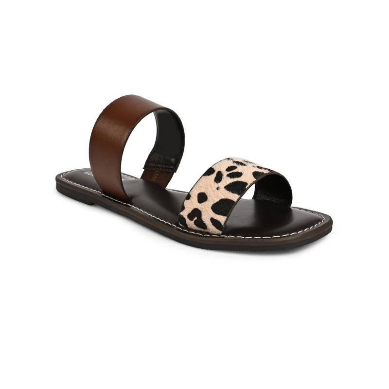 Call It Spring Brown Square Toe Flats (UK 2)