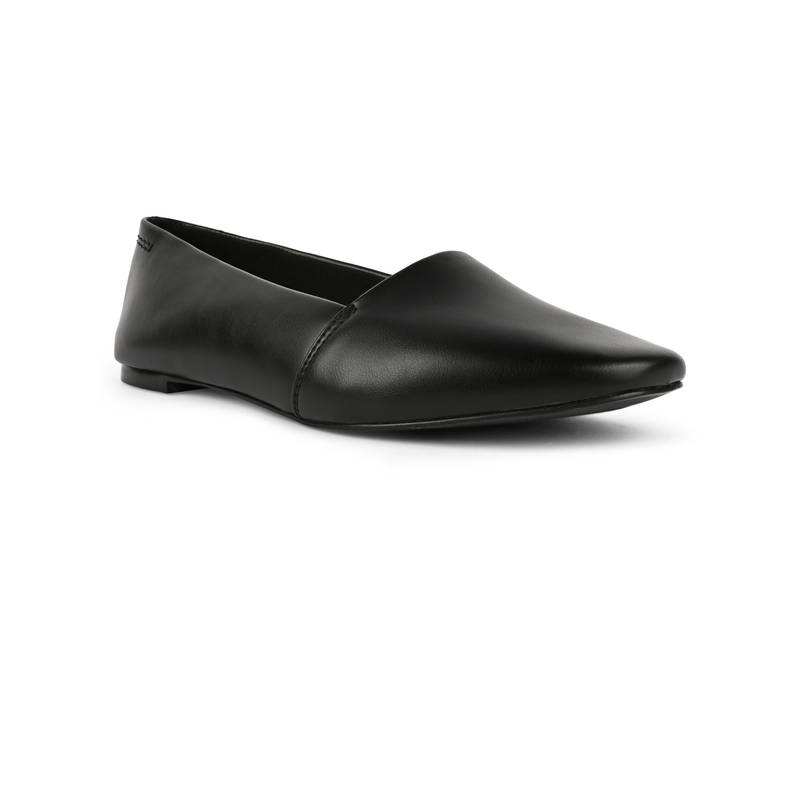 Call It Spring Black Round Toe Loafers (UK 2)