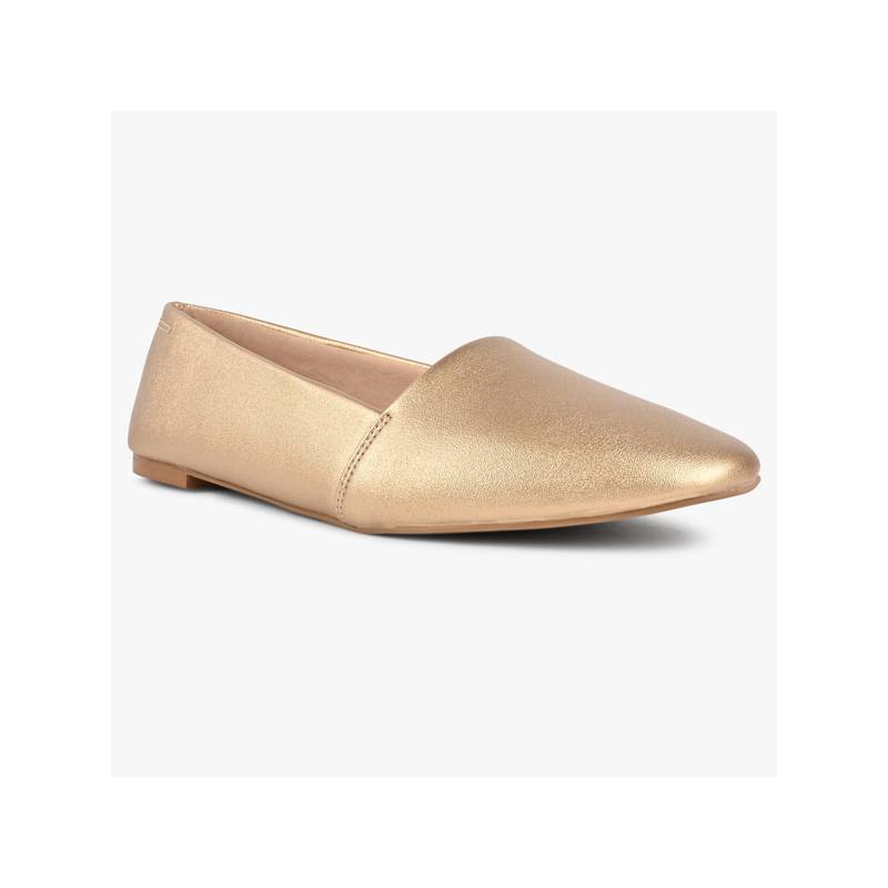Call It Spring Gold Round Toe Loafers (UK 2)