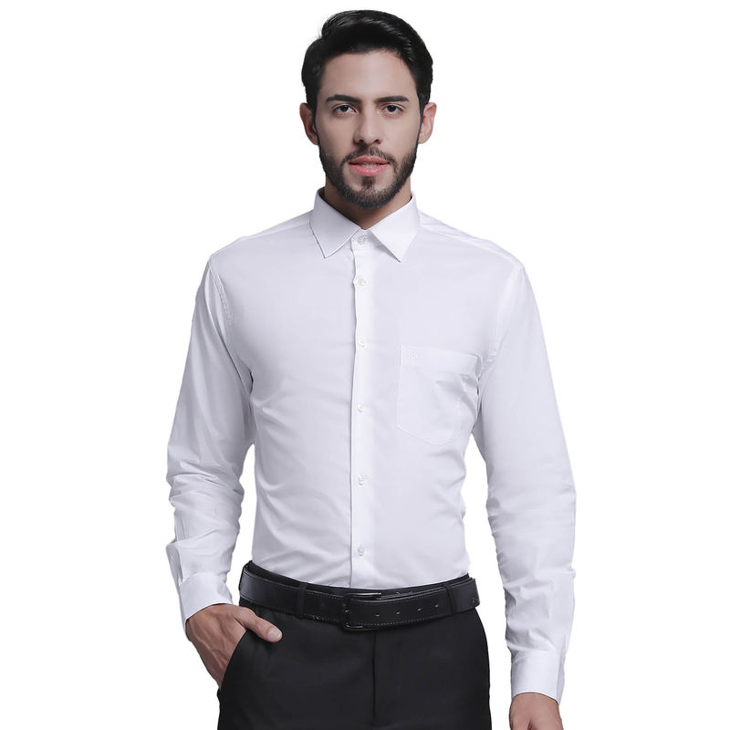 Cantabil Men White Formal Shirt (38)