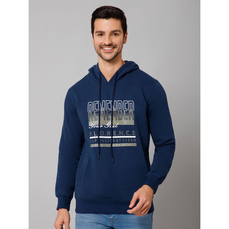 Cantabil Men Blue Casual Sweatshirt (M)