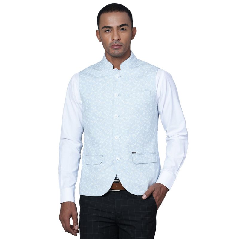 Cantabil Men Grey Formal Waist Coat (38)