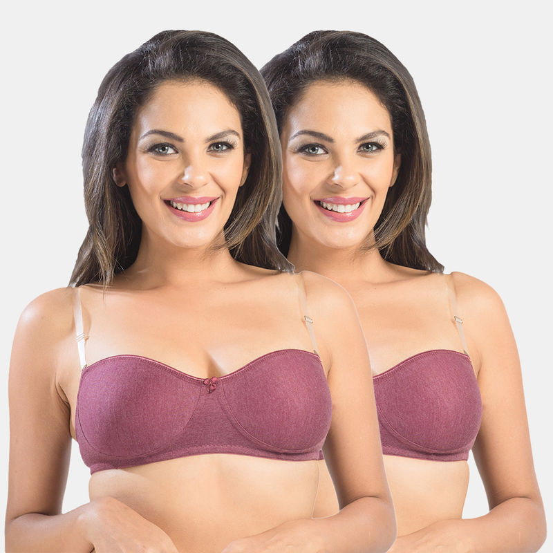 Sonari Ell-18 Double Leyerd T-Shirt Bra - Multi-Color (36B)