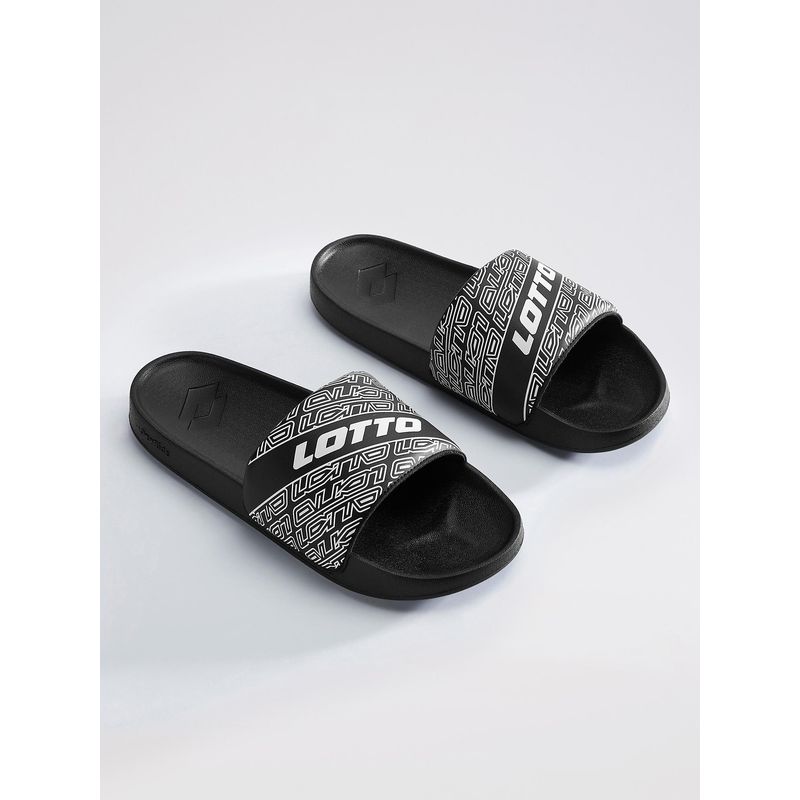 LOTTO Midway Gfx Black Sliders For Men (UK 10)