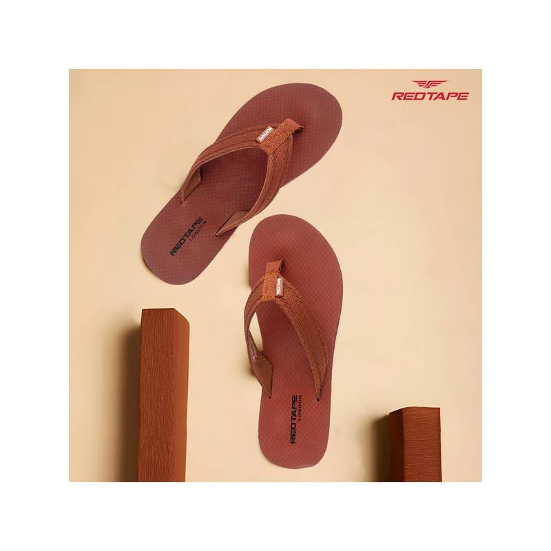 Red Tape Women's Eva Comfort Flip Flop - Rust (UK 5)