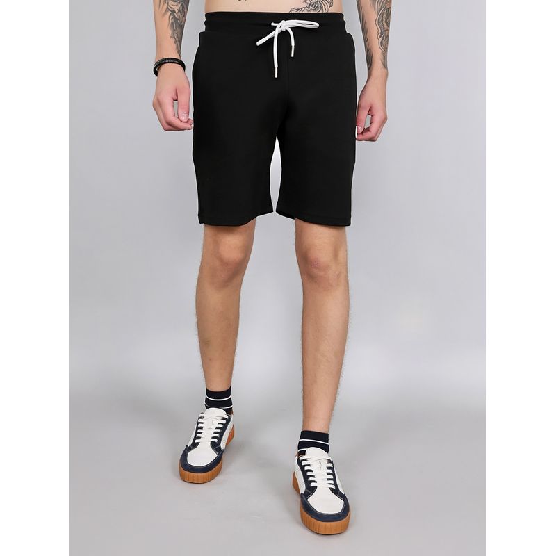 Rock.it Men Black Regular Fit Solid Shorts (L)