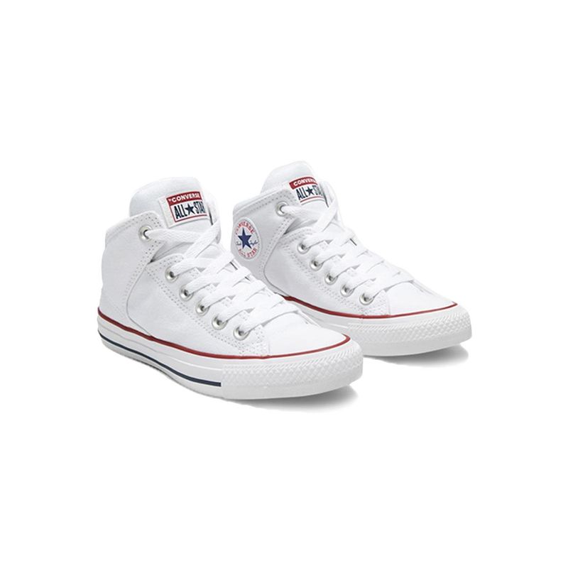 Buy Converse Unisex Chuck Taylor All Star High Street Mid Top White Sneakers Online