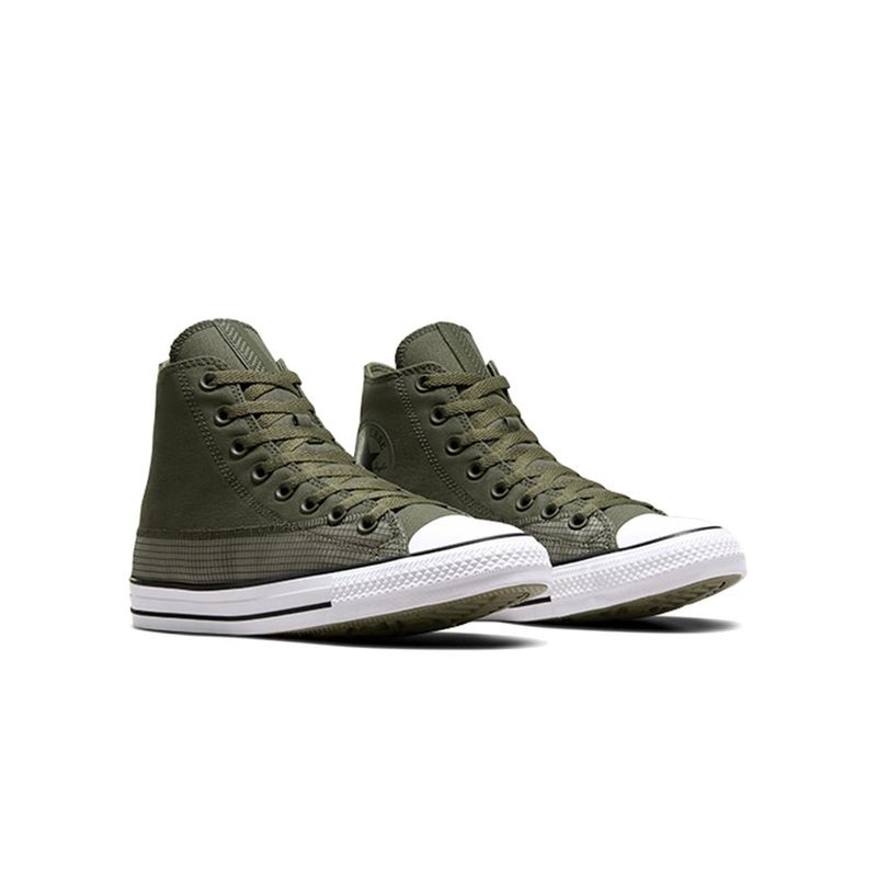 Olive green high top converse top