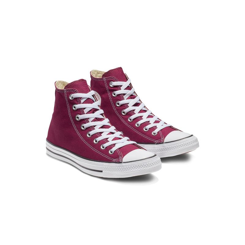 Converse Unisex Chuck Taylor All Star Seasonal High Top Maroon Sneakers (UK 8)