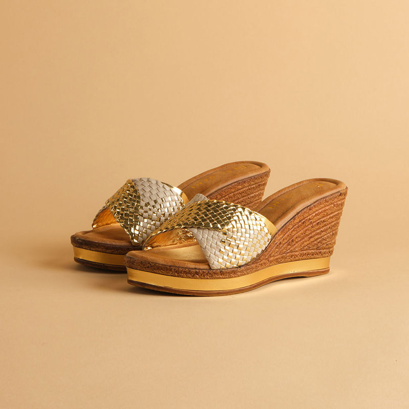 Eridani Woven Gold Duice Wedges Buy Eridani Woven Gold Duice Wedges