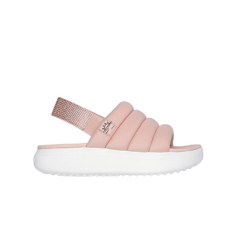 SKECHERS Pink Textile Casual Women Sandals (US 6)