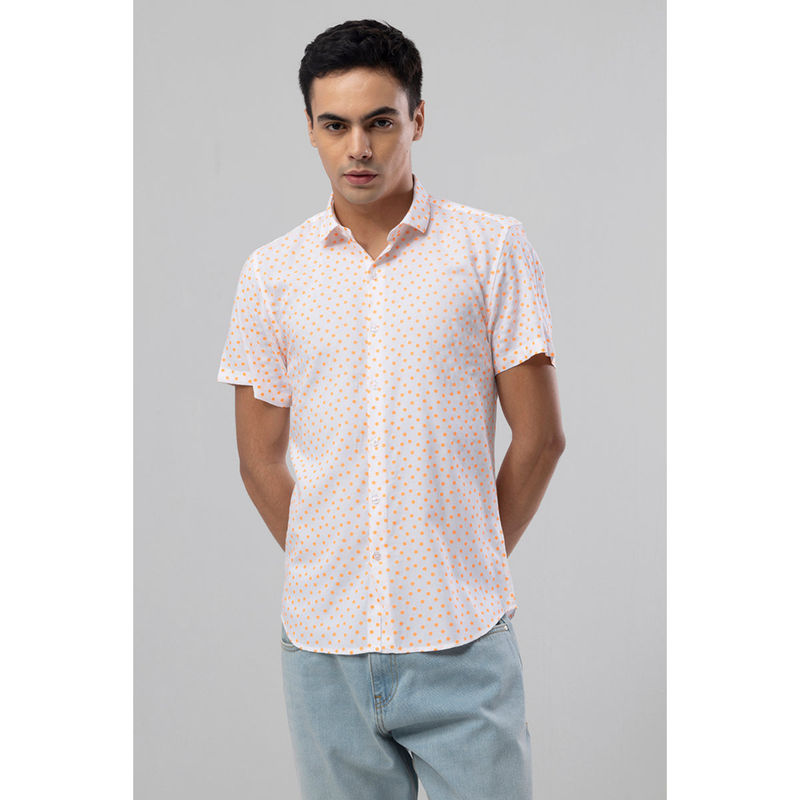 Snitch Men Fluorescence Polka Dots Pink Shirt (S)