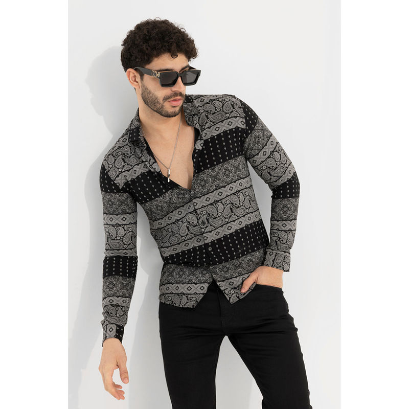 Snitch Men Boho Art Black Shirt (L)