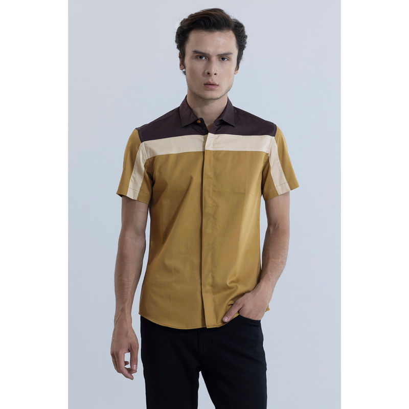 Snitch Men Brayden Mustard Shirt (M)
