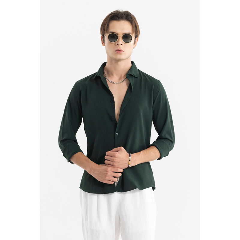 Snitch Men Chagrin Dark Green Shirt (2XL)