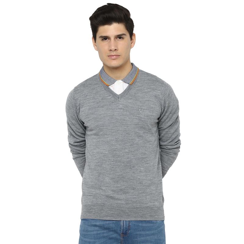 Allen Solly Grey Sweater (XL)