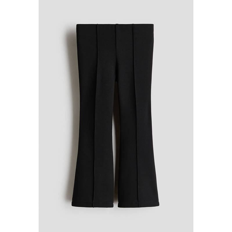 H&M Girls Black Flared Ponte di Roma leggings (2-3 Years)