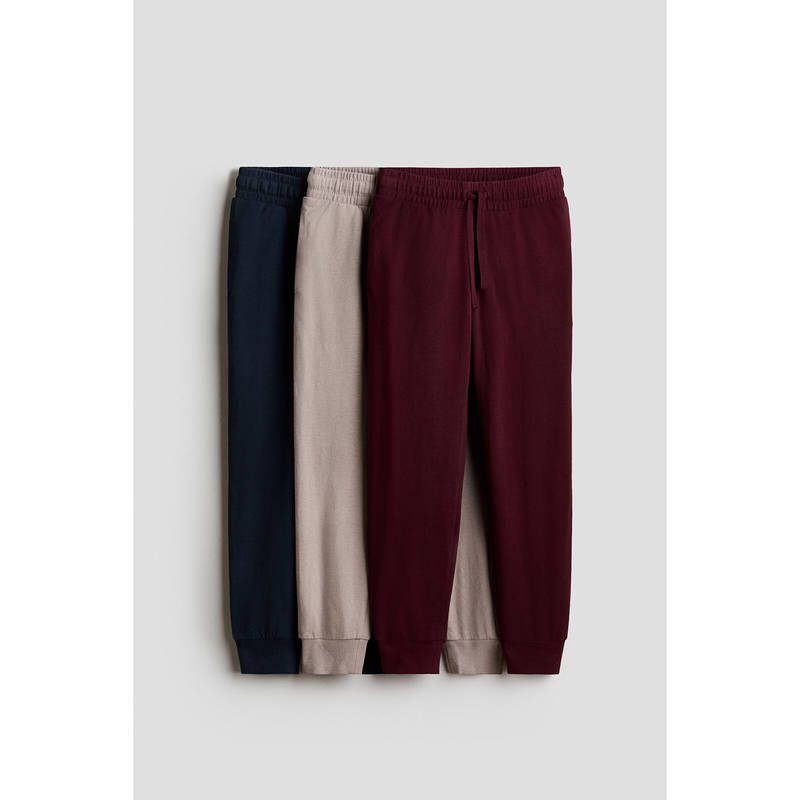 H&M Boys Multi-Color 3-pack cotton joggers (1.5-2 Years)