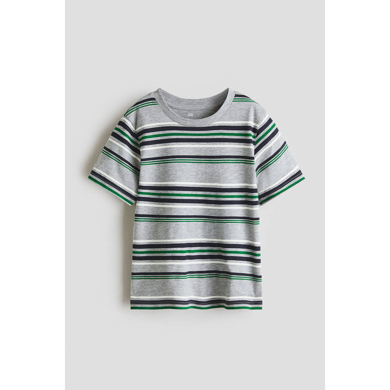 H&M Boys Grey Printed T-shirt (1.5-2 Years)