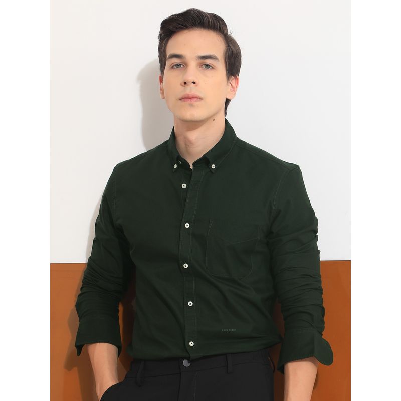 Rare Rabbit Auxfo Solid Shirt Green (M)