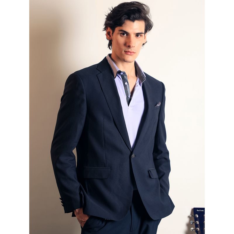 Rare Rabbit Barton Primary Navy Blue Blazer (S)