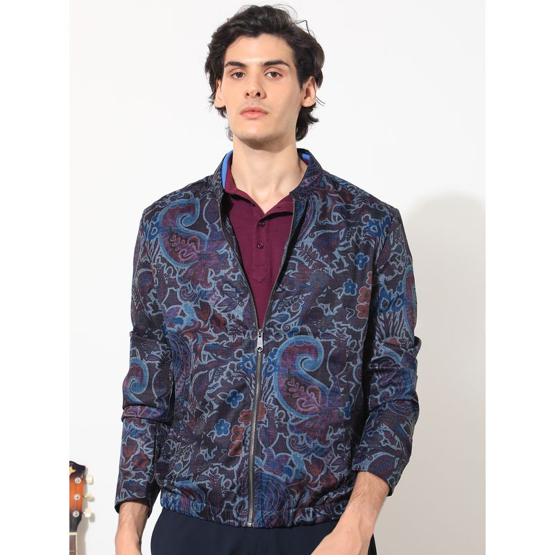 Rare Rabbit Radio Paisley Printed Jacket Multi-Color (M)