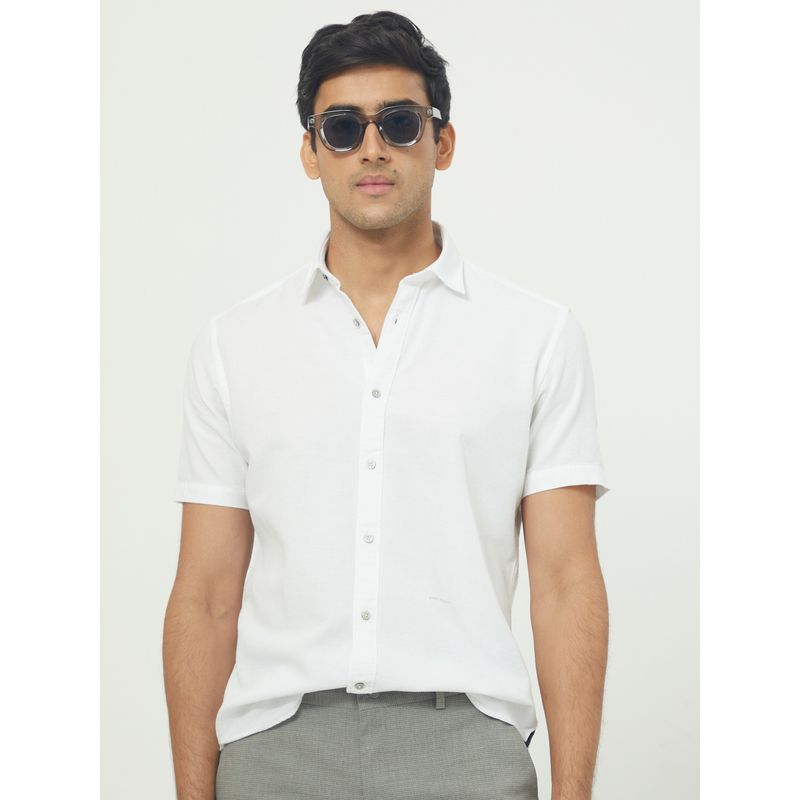 Rare Rabbit Rissa Solid Shirt White (M)