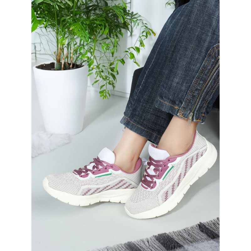 Carlton London Multi-Color Lace-Ups Women Sporty Walking Shoes (EURO 37)