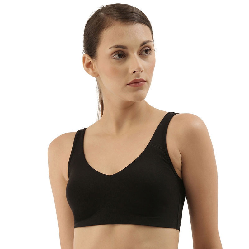 Enamor Easy SlipOn Back Keyhole Padded Wirefree Full Coverage Everyday Beginner's Bra A106 (XL)