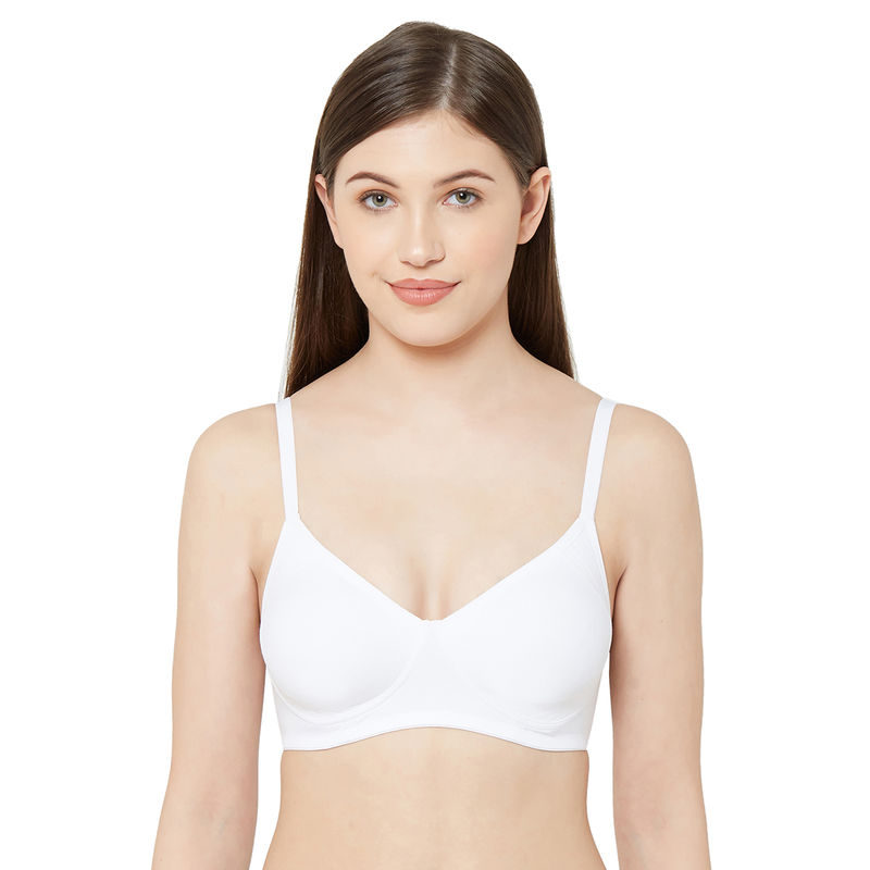 Juliet Women's Non padded Non Wired Side Support bra -SAKHI - White (36C)