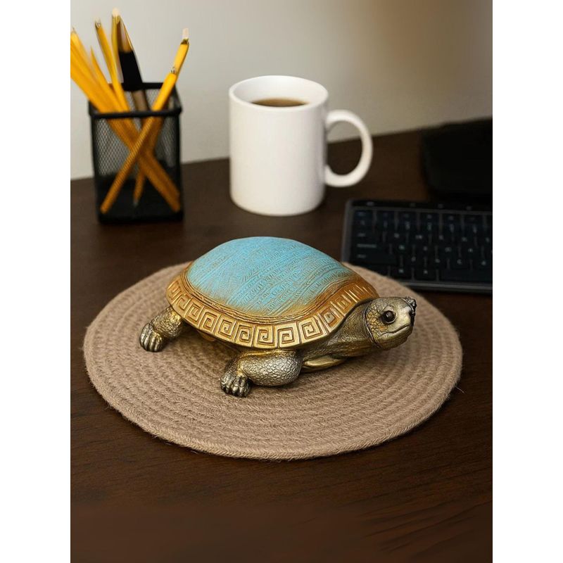 Buy Smokey Cocktail Harmony Shell Turtle Decor-Blue (L) Online