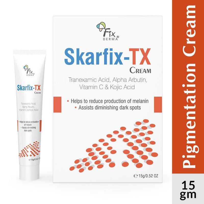 Fixderma 10% Tranexamic Acid + 2%Kojic Acid + 1%Arbutin SKARFIX TX Face Cream For Pigmentation