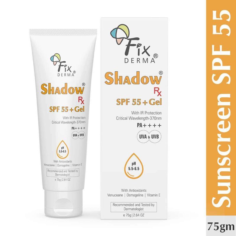 Buy Fixderma Shadow Rx Sunscreen SPF 55+ Gel For Oily Skin Acne Prone Online