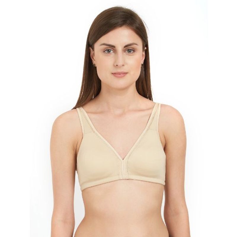 SOIE Women's Polyamide Soft Cup Moulded Non-Wired Bra - Nude (38C)
