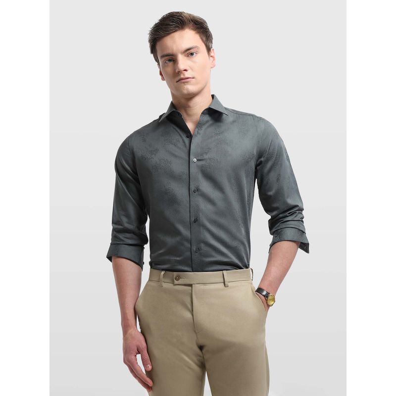 Arrow Newyork Men's Grey Manhattan Slim Fit New York Shirt (42)