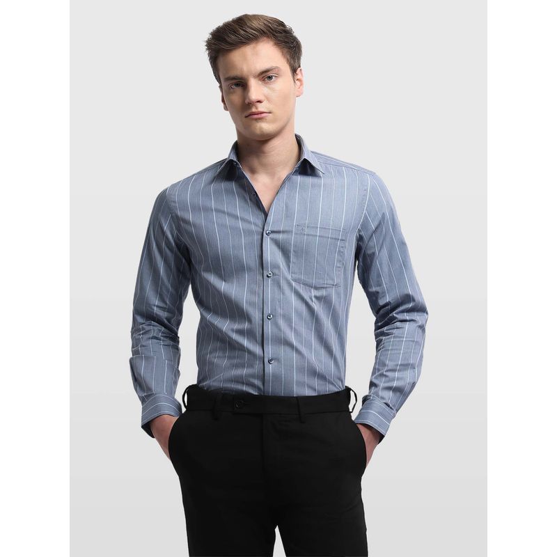 Arrow Men's Blue Vertical Striped Originals Shirt (42)