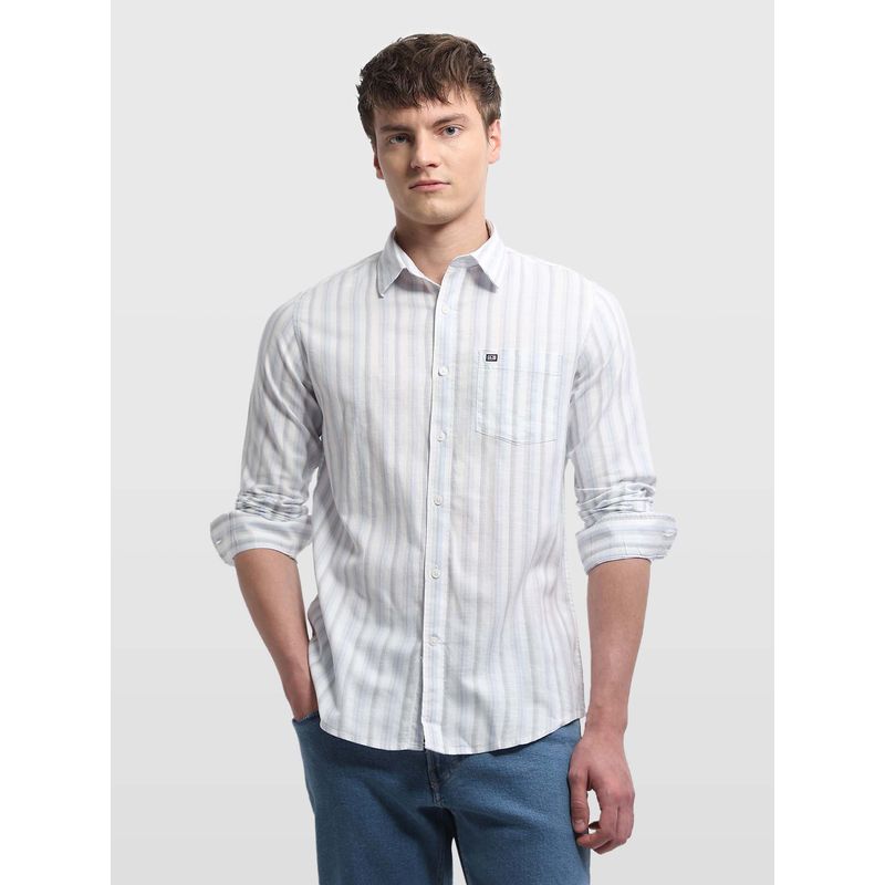 Arrow Sports Men's Chelsea Slim Fit Aquarelle Drift Shirt (39)