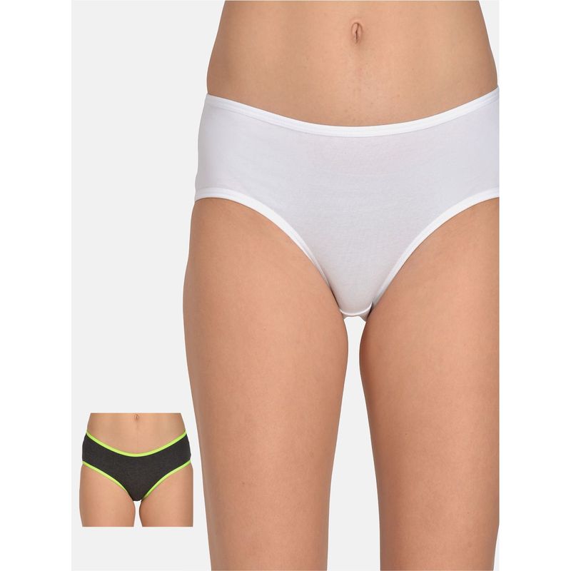 Mod & Shy Pack Of 2 Women Hipstier Brief - Multi-Color (S)