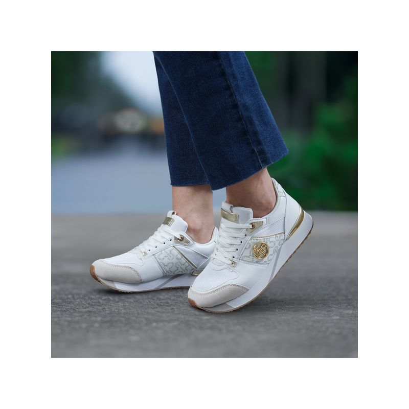 U.S. POLO ASSN. Women Stella White Sneakers (UK 3)